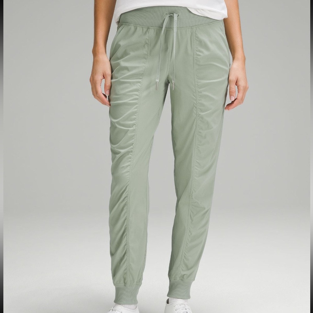 Lulu Burgundy Dance Studio Mid-Rise Full Length Jogger